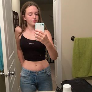 Honey cropped tank like new